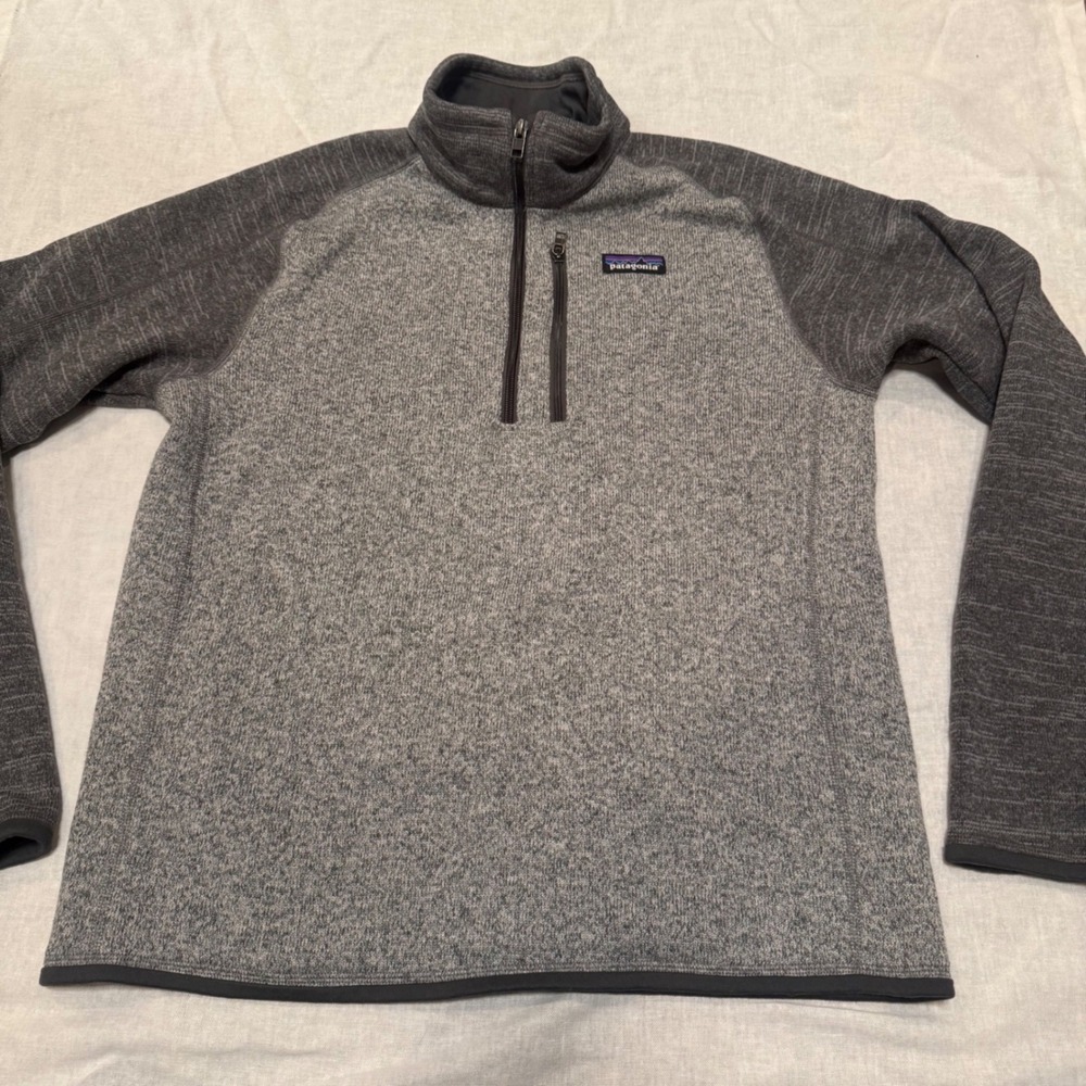 Patagonia 1/4 Zip Better Sweater Pullover Men's Size Medium Gray GORPCORE